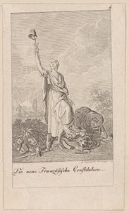 Neue Französische Konstitution, Blatt 6 der Folge "Sechs große Begebenheiten des vorletzten Jahrzehnts" von Daniel Nikolaus Chodowiecki