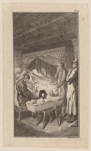 Sebaldus am Sterbebett von Daniel Nikolaus Chodowiecki
