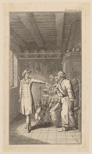 Titelkupfer zu O. Goldsmiths "Vicar of Wakefield" von Daniel Nikolaus Chodowiecki