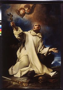 Der heilige Bruno beim Beten