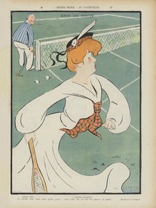 Marthe Regnier, französische Schauspielerin. Illustration für Le Rire