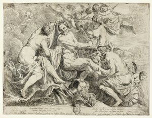 Die Vergöttlichung des Aeneas durch Nymphen und Cupidos von Daniel van den Dyck