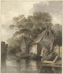 Häuser an einem Kanal von Daniël Kerkhoff