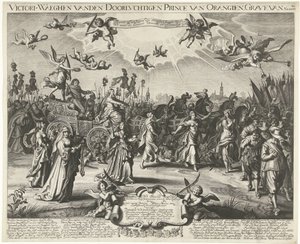 Allegorischer triumphaler Einzug von Friedrich Heinrich, 1629 von Daniël van den Bremden