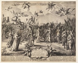 Der Triumphwagen von Prinz Hendrik von Oranien von Daniël van den Bremden