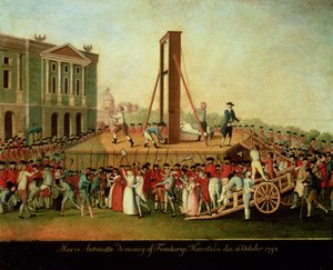 Die Hinrichtung von Marie-Antoinette, 16. Oktober 1793
