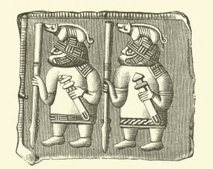 Krieger aus der Wikingerzeit (Stich)