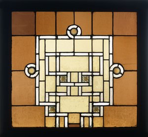 Ein bleiverglastes Fenster für das Chicago Auditorium, ca. 1886-1889