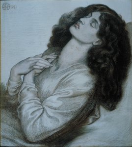 Dantes Traum zur Zeit des Todes von Beatrice von Dante Gabriel Charles Rossetti