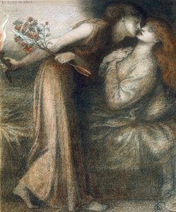 Dantes Traum am Tag des Todes von Beatrice von Dante Gabriel Charles Rossetti