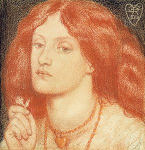 Porträt von Elizabeth Siddal (1834-62) von Dante Gabriel Charles Rossetti