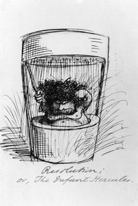 Entschlossenheit, oder Der kleine Herkules, 1869 von Dante Gabriel Charles Rossetti