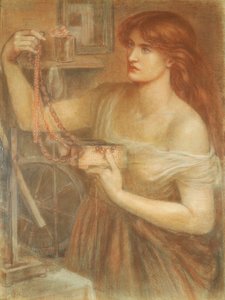 Gretchen entdeckt Fausts Juwelen bei Tagesanbruch von Dante Gabriel Charles Rossetti