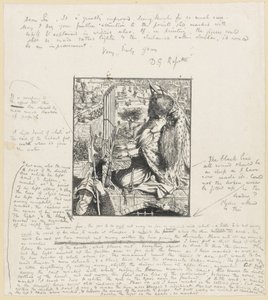 St. Cecilia The Moxon Tennyson, c.1857 von Dante Gabriel Charles Rossetti