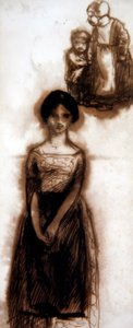 Studie eines Mädchens, um 1840