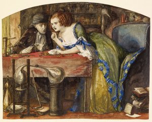 Das Labor von Dante Gabriel Charles Rossetti