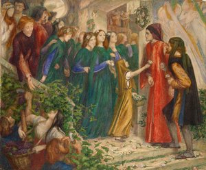 Beatrice bei einem Hochzeitsfest verweigert Dante ihren Gruß, 1851-1855