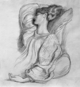 Jane Morris im isländischen Kleid von Dante Gabriel Charles Rossetti