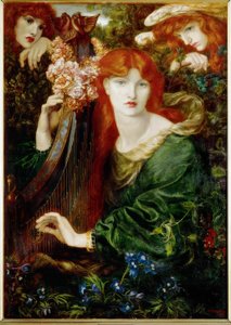 La Ghirlandata von Dante Gabriel Charles Rossetti