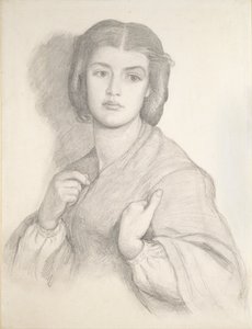 Porträt einer Frau, Mitte des 19. Jahrhunderts von Dante Gabriel Rossetti