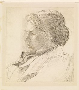 Porträt eines jungen Mannes von Dante Gabriel Rossetti