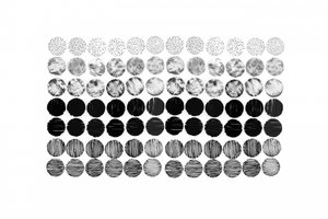 Monochromes Musterraster von Danushka Abeygoda