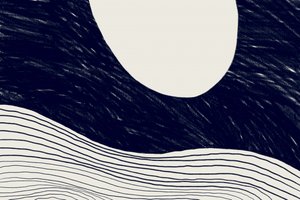 Ruhiger abstrakter Mond