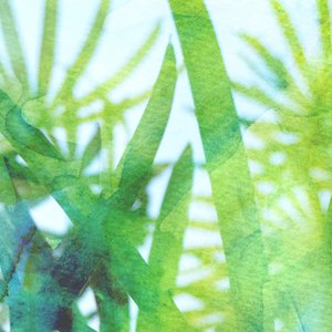 Aquarellgrünes Gras