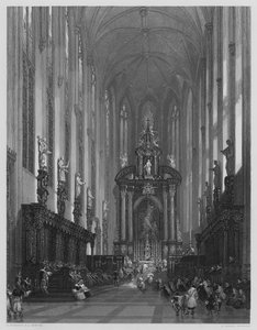 Die Kirche St. Paul in Antwerpen, nach dem Bild in der Vernon-Galerie