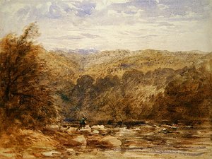 Ein Fluss in Derbyshire