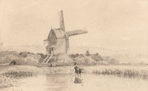 Viehtränke bei einer Windmühle auf Dulwich Common, 1811