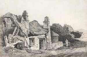 Verfallenes Cottage von David Cox