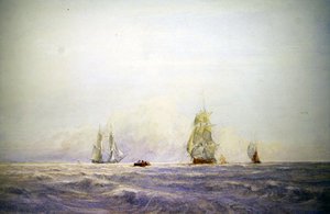 Schiffe vor Calais