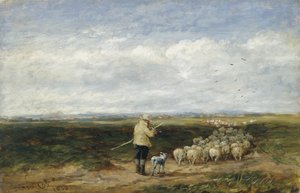 Der Hirte, Rückkehr der Herde von David Cox