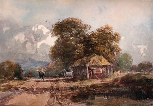 Der Karrenstall, 1841 von David Cox the elder
