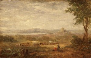 Ansicht in der Nähe von Lancaster von David Cox the elder
