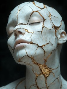 Goldene Kintsugi-Gelassenheit