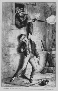 Illustration für Oliver Twist von Charles Dickens (Gravur)