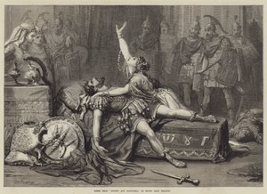Szene aus Antonius und Cleopatra, im Drury Lane Theatre