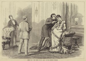 Szene aus Der große Scheidungsfall, im Criterion Theatre von David Henry Friston