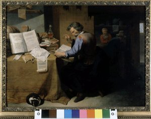 Der Alchemist, Gemälde von David Ryckaert dem Jüngeren von David III Ryckaert