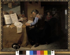 Der Alchemist von David Richaert dem Jüngeren von David III Ryckaert