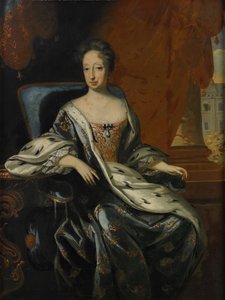 Porträt von Hedvig Eleonora von Holstein-Gottorp, 1636-1715, Königin von Schweden von David Krafft von