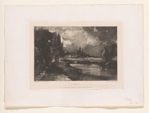 Landschaft mit einer Wassermühle
