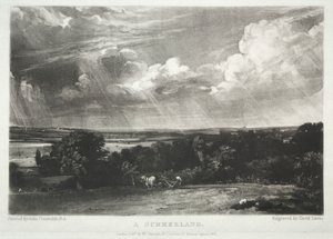 Verschiedene Landschaftsmotive, charakteristisch für englische Szenerien aus Bildern von John Constable, R.A.: Ein Sommerland von David Lucas