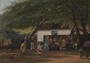 Eine Kaffeeparty im Haus eines Wildhüters