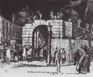 London: Das Ende des Zirkus von David Muirhead (after) Bone