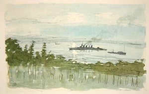 Ein leichter Kreuzer: Abend, Illustration aus 