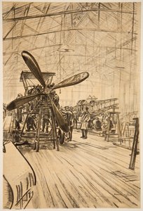 Ein Flugzeug im Bau, Illustration aus 