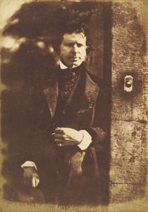 David Octavius Hill am Tor des Rock House, Edinburgh